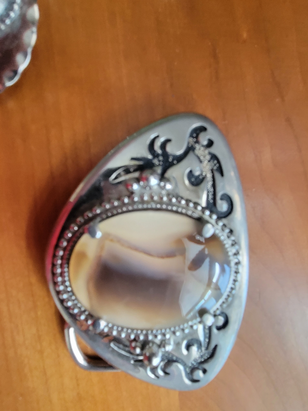 Vintage Lot Of Silver-Tone Belt Buckles with Turquoise and Abalone Accents - Picture 4 of 10